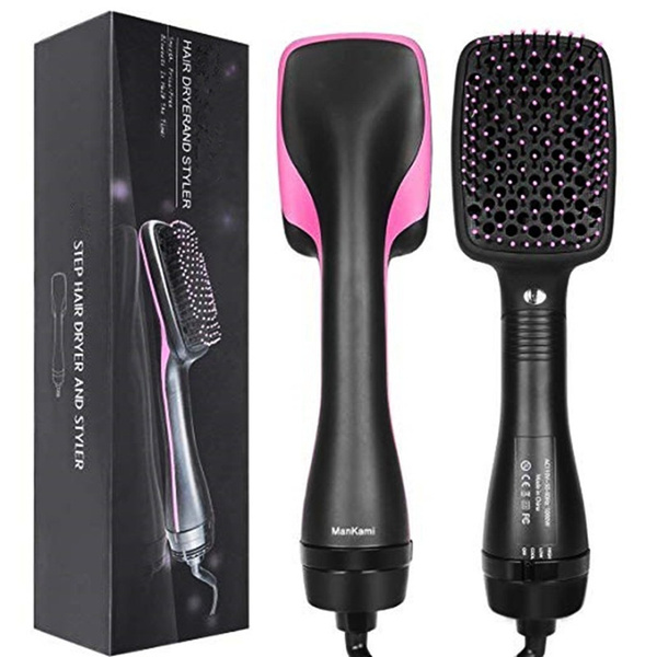 2 in 1 hair dryer & straightening brush