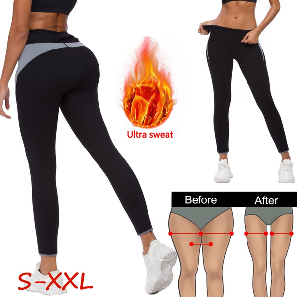 Women Sauna Weight Loss Sweat Pant Hot Neoprene Slimming Body Shaper  Leggings Waist Trainer Thigh Trimmer Thermo Short