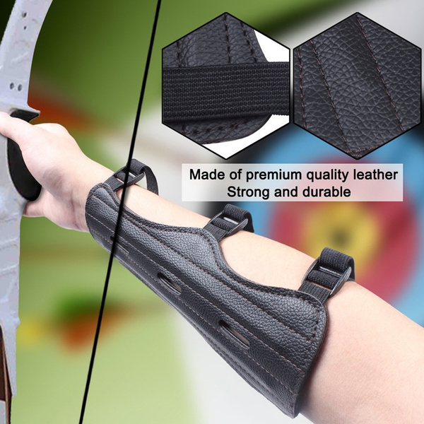 Adjustable Outdoor Bracer Archery Glove Arm Band Arm Guard Shooting Arm Guard 