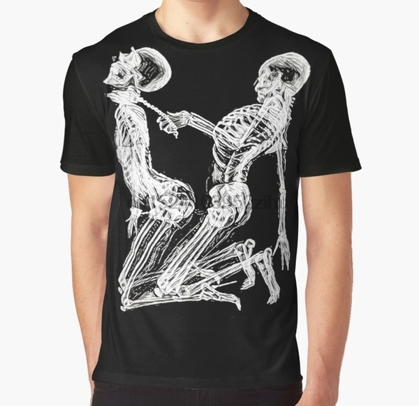 All Over Print T Shirt Men Funny Tshirt Skeleton Kinky Sex Graphic T Shirt Wish