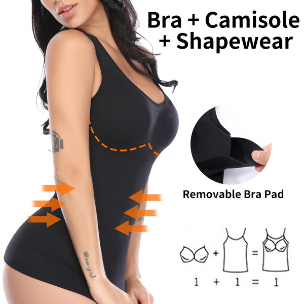 Shaper Slim Up Lift Plus Size Bra Cami Tank Top Women Body Shaper Removable  Shaper Underwear Slimming Vest Corset Shapewear