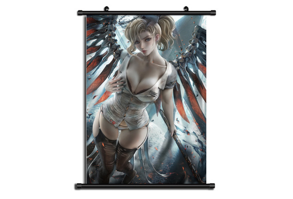 Overwatch Mercy Pose Block Giant Wall Art Poster