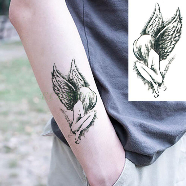 art deco angel tattoo by mobius, | Stable Diffusion