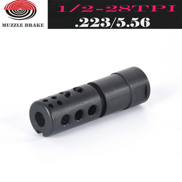 308 Steel Muzzle Brake 5/8x24 Crush Washer Recoil Compensator w/ Jam Nut for 762