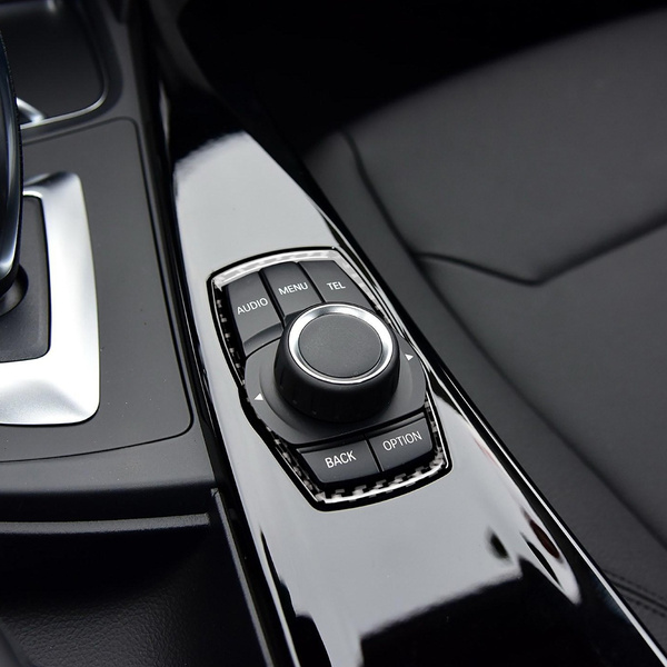 QianBao Compatible with Carbon Fiber Car Multimedia Button Keys Panel Frame Cover Decoration Sticker for BMW 3 4 Series GT F30 2019 2018 2017 2016 2015 2014 2013 Black 1PCS QianBao Compatible with Carbon Fiber Car Multimedia Button Keys Panel Frame Cover Decoration Sticker for BMW 3 4 Series GT F30 2019 2018 2017 2016 2015 2014 2013 Black 1PCS