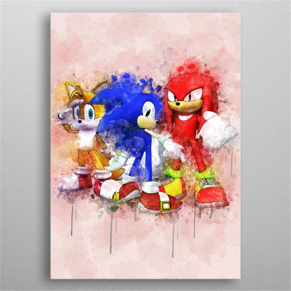 Sonic the Hedgehog, an art canvas by Retro Game Art - INPRNT