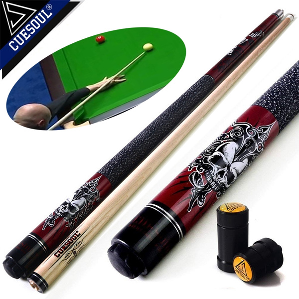 57inch CUESOUL ROCKIN Series 21oz Maple Pool Cue Stick Set With Skull