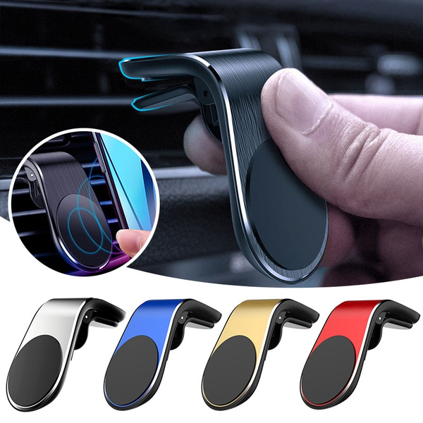 Ozoffer Universal Phone Holder Clip Car Air Vent Magnetic Bracket Mobile Phone GPS Silver | BIG W