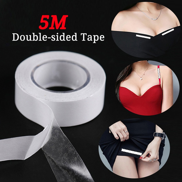 1pc 5m Clothing Anti-Slip Double-Sided Tape With Cutter, Body