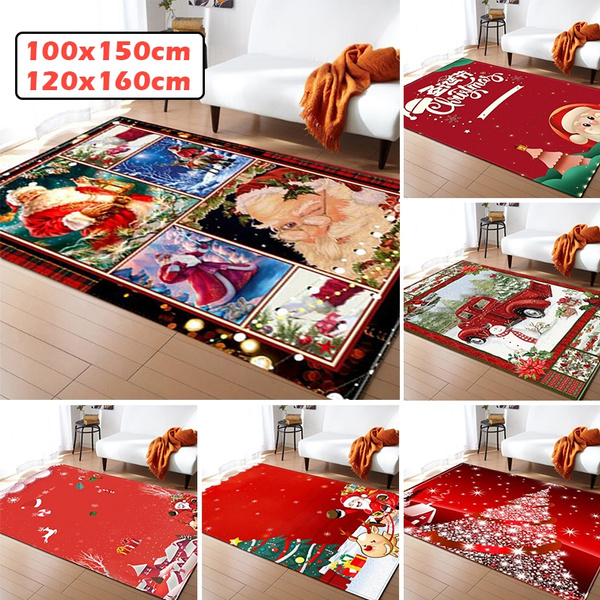 47x63 Inch 3d Christmas Area Rugs For Living Room Anti Slip Floor Mat Doormat Home Decoration Wish
