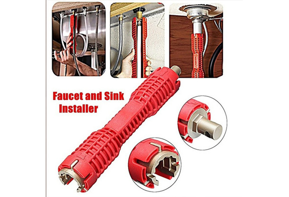 1 × 10.24" Multifunctional Faucet & Sink Installer Wrench Tools Pipe B2N9