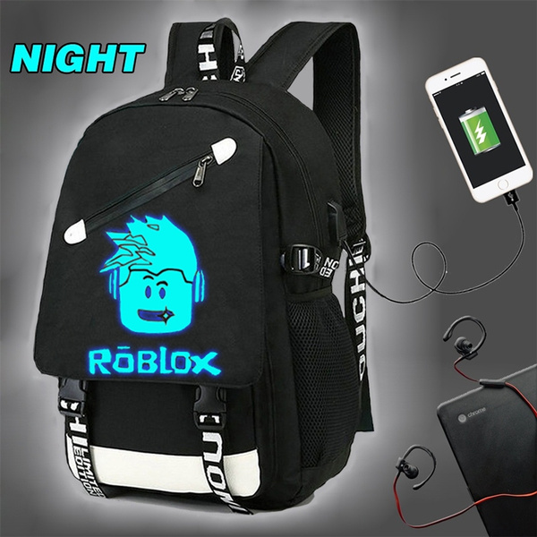 New Night Light Roblox Backpacks With Usb Charger School Bags For Teenagers Boys Girls Big Capacity School Backpack Waterproof Satchel Kids Book Bag Wish - roblox backpacks pic