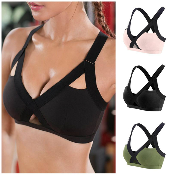 Canotta Sportiva Donna Con Reggiseno Imbottito – Yoga, Fitness, Top Elasticizzato In Cotone E Spandex