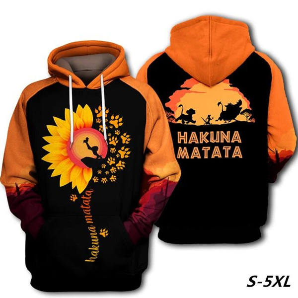 sunflower print moletom com capuz