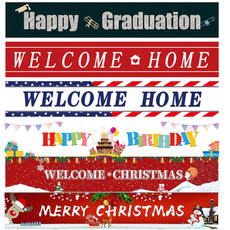 xmasdecor, christmascurtain, partybanner, Home & Living