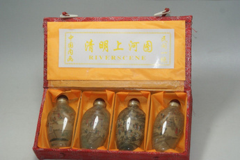 paintingsnuffbottle, qingmingshanhetu, Bottle, Chinese