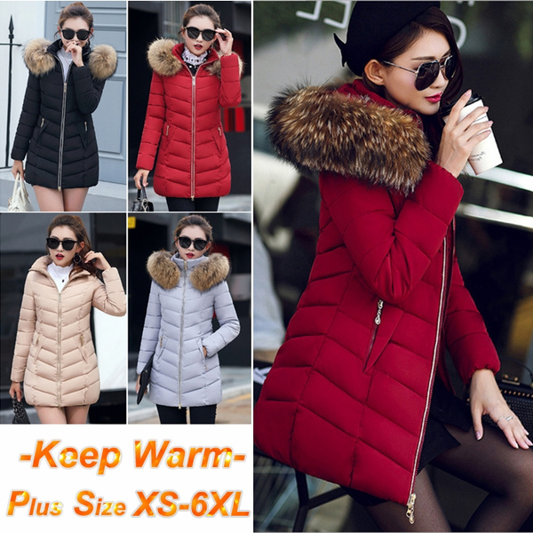 New Winter Down Jacket Women Long Coat Warm Clothes Large Size XS-6XL