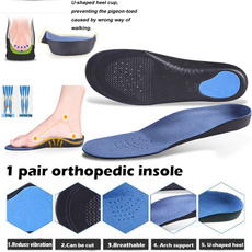 1 Pair Unisex Correction Orthotic Pads For Flat Foot High Arch Support Breathable Orthopedic Insole