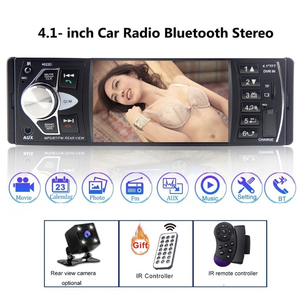 Car Audio Auto Radio Cassette Player Recorder Autoradio 12v Bluetooth 1 DIN  Radio Coche FM MP5 SD TF USB Charger