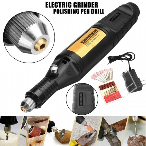 Craft Drill Hobby Electric rotary mini Drill Grinder Engraving Sanding Tools Set 