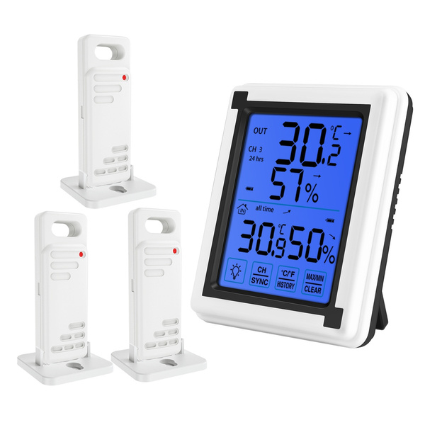 Weather Station Wireless Indoor Outdoor Thermometer with 3