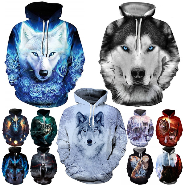 Wolf hoodies for on sale men