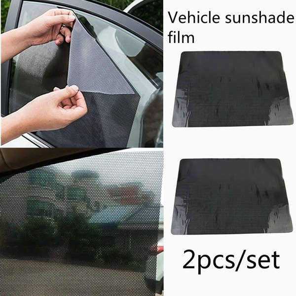 2Pcs/Set High quality Uv Protection Sticker Car Sunshade Electrostatic  Stickers Auto Supplies Sun Block Sun-Shading Stickers