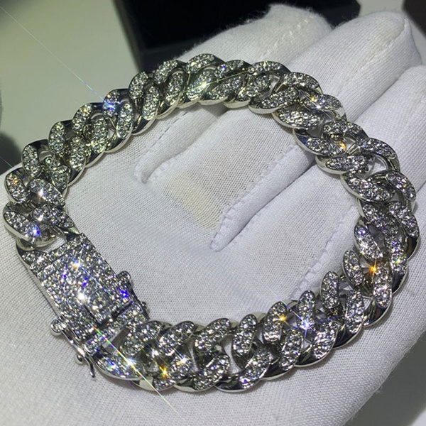 Men's Chunky Crystal Miami Cuban Link 