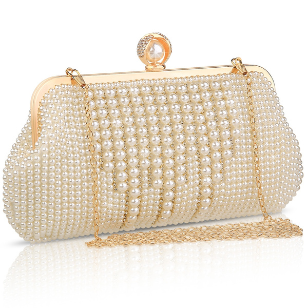 Pearl Beaded Bag, Pearl Wedding Handbag, Cream Beaded Bridal Purse, Pearl  Evening Bag, Faux Pearl Bag - Etsy India