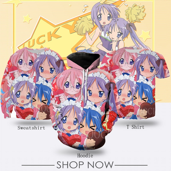 lucky star moletom com capuz