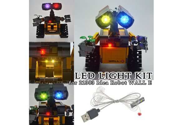 LED light kit for Lego 21303 idea robot WALL E building set kits toys 