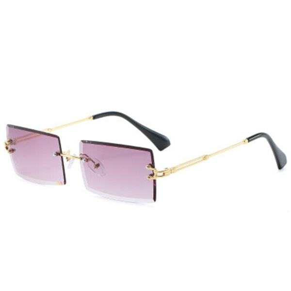 Thespian kortademigheid Algebra Luxury Brand Rectangle Ladies Sunglasses Women 2019 Rimless Square  Polarized Sun Glasses for Ladies Zonnebril Dames Vrouwen Bril | Wish