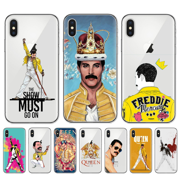 Inspired by Freddie Mercury The King Queen Band Phone CaseCompatible With Iphone 7 XR 6s Plus 6 X 8 9 11 Cases Pro XS Max Clear Iphones Cases TPU Tribute Case More 33063719370 Case Case