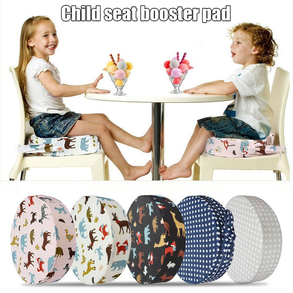 Washable Toddler Booster Seat For Dining Table Heightened Chair Cushion With 2 Adjustable Straps And Backrest Portable Ncreasing Cushion For Baby Dining Table Booster Seat Cushion No Chair