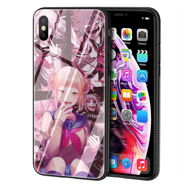 Himiko Toga Boku No Anime Tempered Glass cell phone case cover for iphone 6  6S Plus 7 plus 8 plus X Xr Xs max 11 pro max for Samsung galaxy S6 S7 edge 