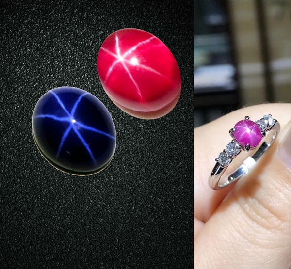 11.9x9.6mm 8.45 carats 6 Ray Natural Black Star Sapphire Loose Gemstone cts Cabochon Wholesale Flowing Gems Corundum September Birthstone