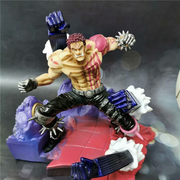 26cm Anime Figurine One Piece Gk Snake Man Vs Charlotte Katakuri Statue Pvc Action Figure Collectible Model Toys Kids Gift Wish