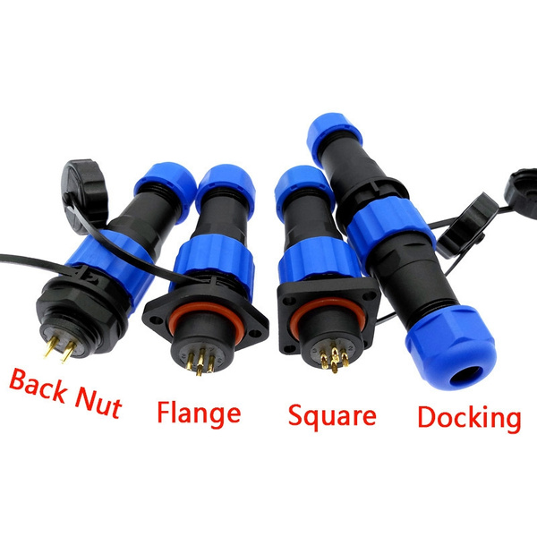 5 Pin Waterproof Female Plug Cable Connector IP68