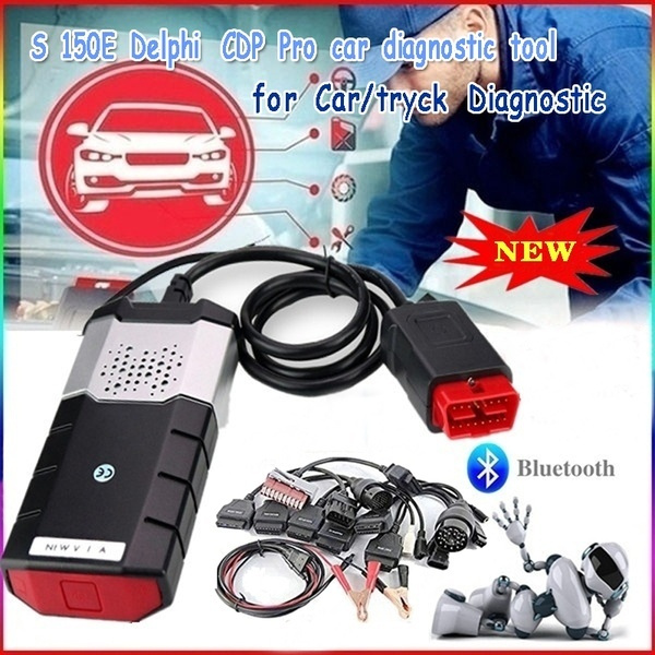 The Latest Bluetooth Obd Scanner + 8 Car Cable for Ds150e Delphi