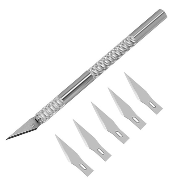 1 Exacto Knife Style + 5 blades Hobby Multi tool Crafts Cutting