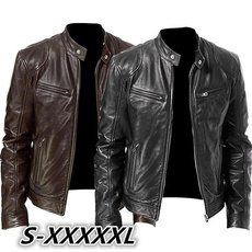 Stand Collar, bikerjacket, Plus Size, leather