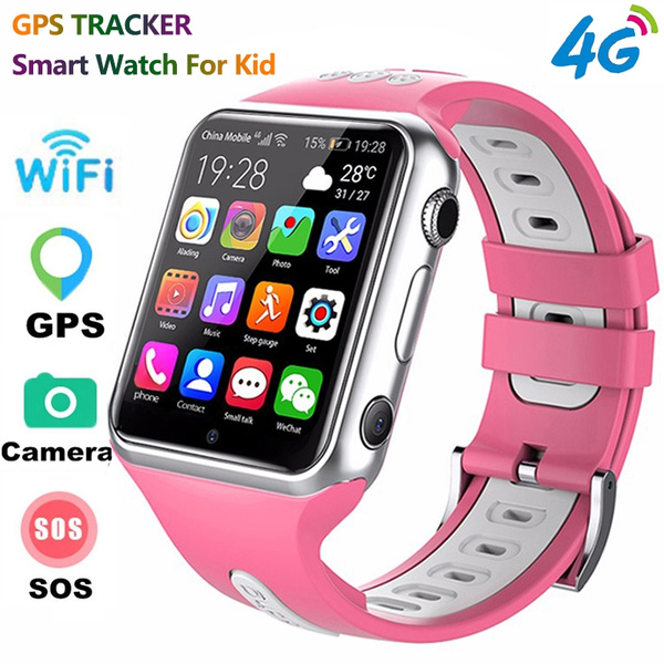 4G GPS Waterproof Children's Sport Smart Watch H1 Android Phone Kids ...