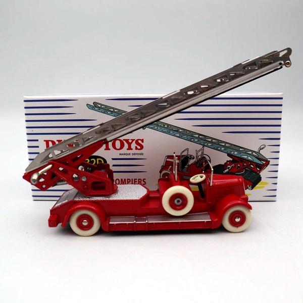 Dinky Toys Auto Échelle De Pompiers Réf 32D - Boîte D'Origine Meccano France