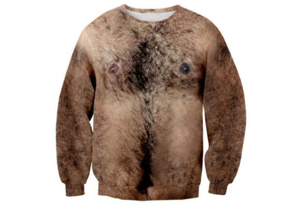 Hairy hotsell chest hoodie