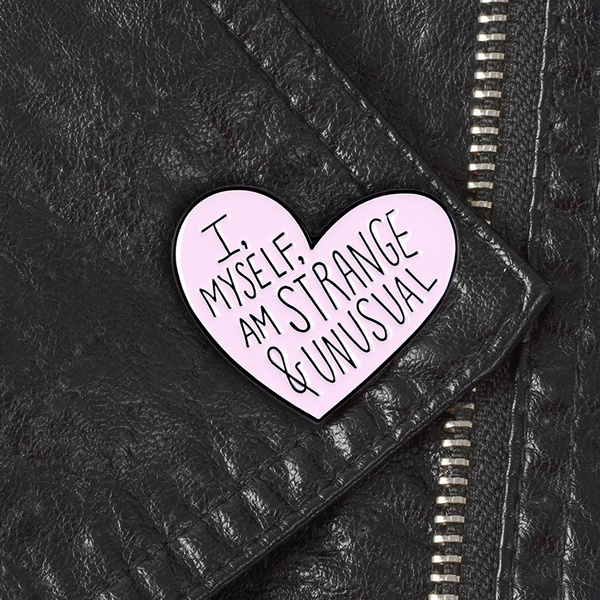 I Myself Am Strange And Unusual Enamel Pin Brooch Lapel Pin Badge Wish I Myself Am Strange And Unusual Enamel Pin Brooch Lapel Pin Badge Wish