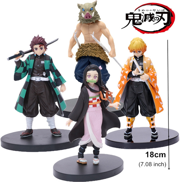 Demon Slayer Inosuke Figure, Slayer Zenitsu Figurine