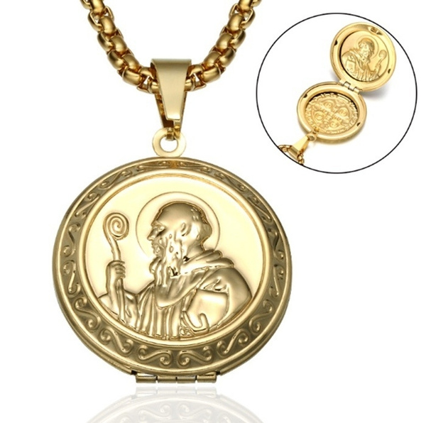 Fashion Vintage Holy San Benito Medal 