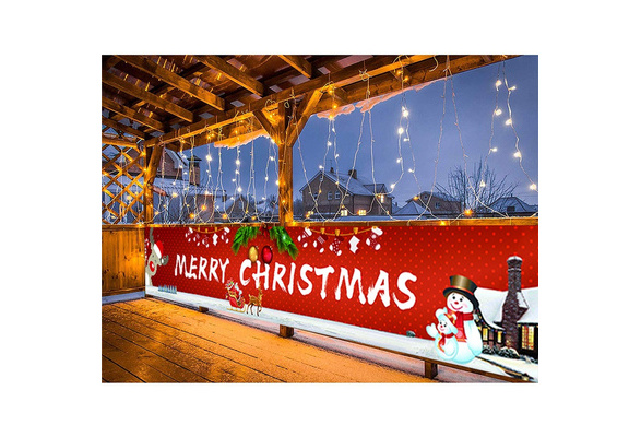 Happy Halloween Banner Ledu Happy Halloween Banner Merry Christmas Banner Large Xmas Sign Huge Xmas House Home Outdoor Party Decoration