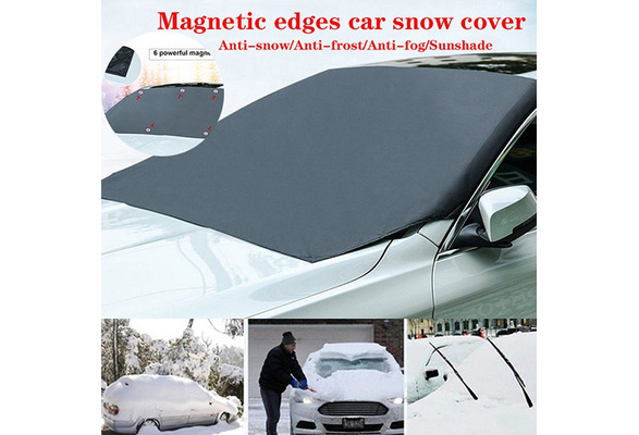 Durable Magnetic Car Auto Window Windshield Snow Cover Ice Frost Hood  Sunshade Protector， Car Sun Shade Cover Waterproof Windshield Protector Car/Truck/SUV