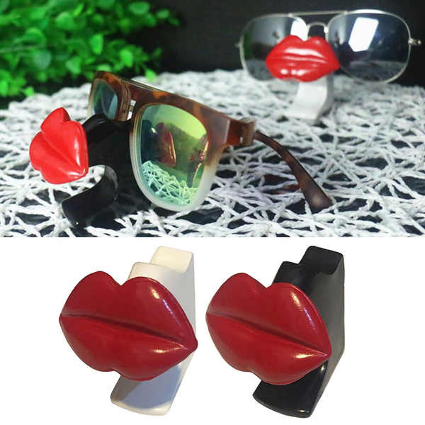 Female Red Lips Glasses Sunglasses Spectacle Display Stand Holder 